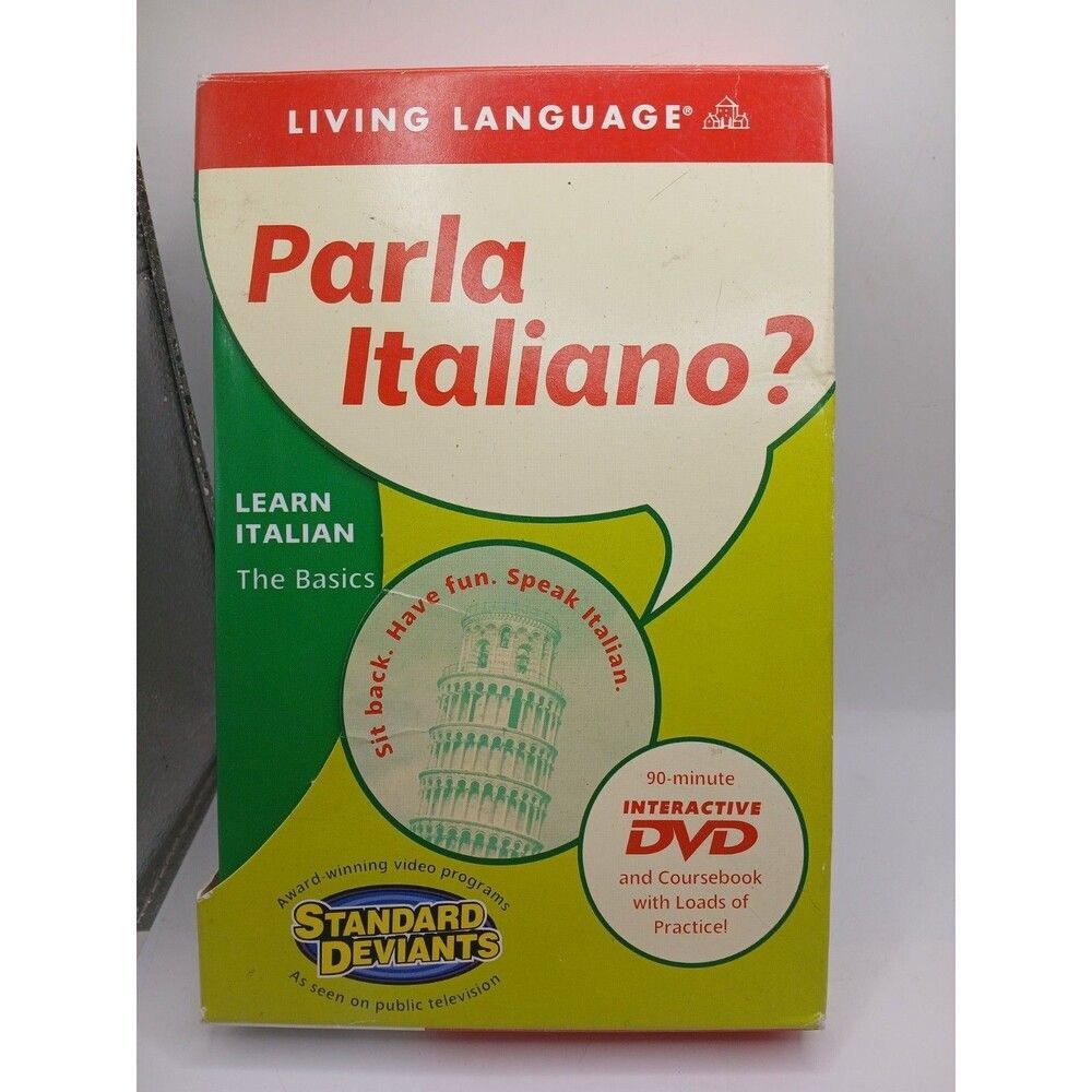 Parla Italiano Learn Italian The Basics With Coursebook Interactive DVD